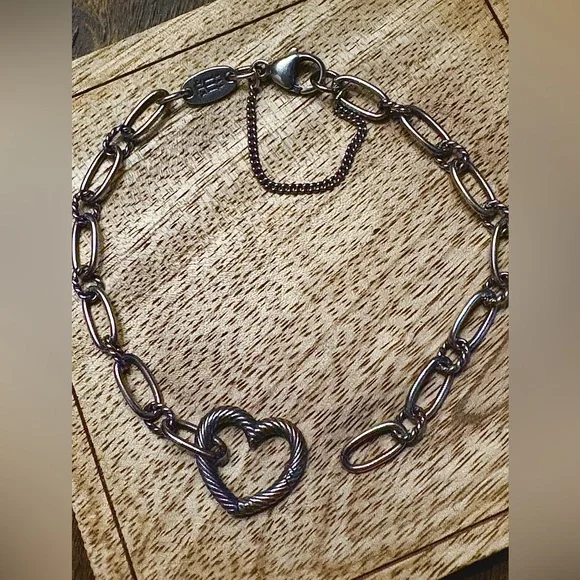 James Avery Changeable Heart Charm Bracelet - Picture 3 of 6